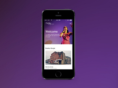 Destiny Edinburgh Mobile church edinburgh mobile responsive web