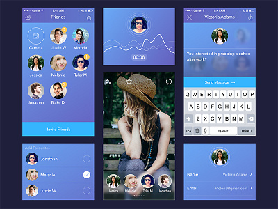 New App UI app betraydan clean design ephemeral ios messaging photo ux video