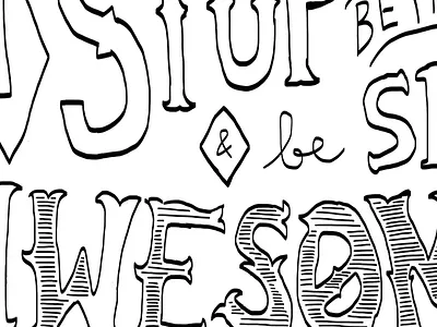 Stinson's Quote Draft barney barney stinson lettering quote type typography