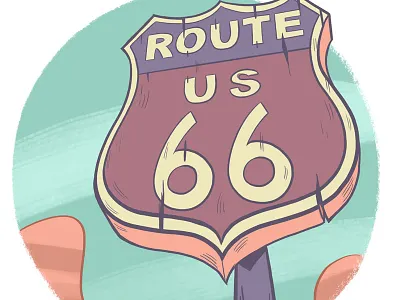 30 Days Drawing Challenge 66 california dream drive route us