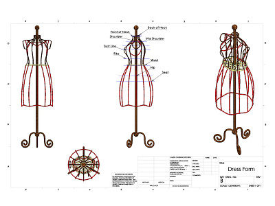 Solidworks Dress Form design dress form mixed media product design