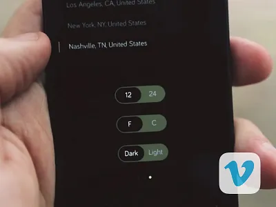 Lights, camera, action... 2 animation design dieter rams locations ui ux weather dial web wthr