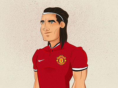 Falcao debut for Manchester United colombia devils falcao futbol illustration manchester red soccer tigre united