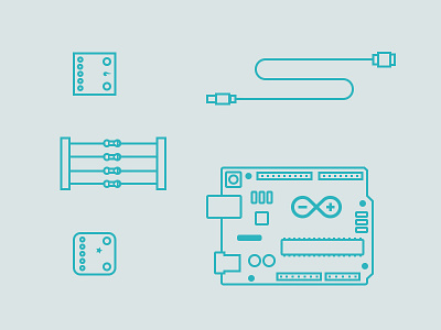 Illustrations for Spaaaaaaace! arduino illustration usb