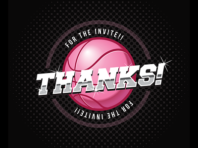 Thank You! design dribbble first fun invite thank vector you