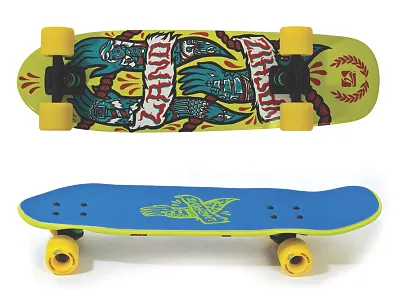 LANDYACHTZ DINGHY boat catsneeze design illustration landyachtz lighthouse longboard nautical tattoo