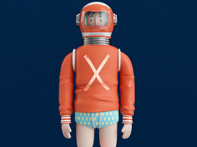 PERSONA!!! astronauta c4d character vray