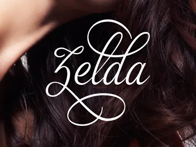 Zelda Script beautiful calligraphy editorial elegant feminim girly lettering magazine natural ornament script swash