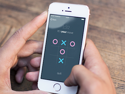 Color Options clean color flat game ios app minimal minimalistic tic tac toe