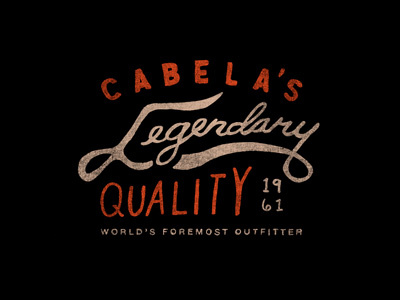 Legendary Quality II branding handdrawn lettering outdoors type typography vintage