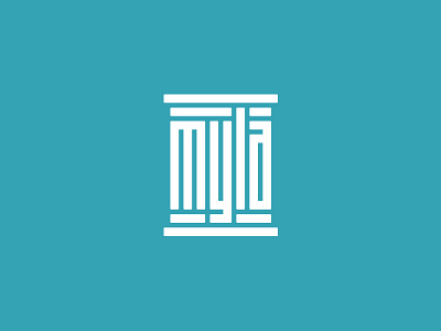 MYLA Logo column identity law logo