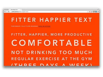 Fitter js svg typography web