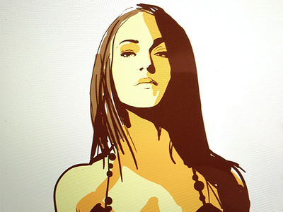 Sketching Foxes blob brush face fox illustrator ink megan fox pen sketch