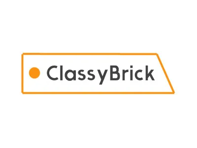 Logo for ClassyBrick black brand brick classy dark logo minimalist modern orange