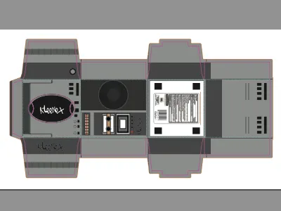 Kleenex BoomBox Tissue Boxes (Layout 2) boombox illustrator indesign kleenex tissue