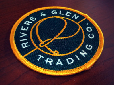 R&G Patch badge fishing flyfishing logo patch