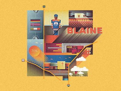 Editorial Illustration 1/6 for CANVAS Magazine color design dribbble geometric graphicdesign illustration vector