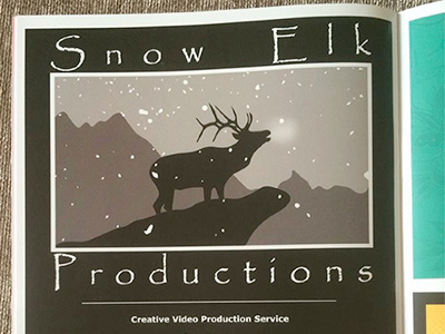 Snow Elk Productions Advert snippet advertising print sep simple snow elk productions