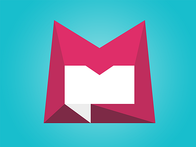 Maskd Logo logo lowpoly m mask message polygon secret triangle
