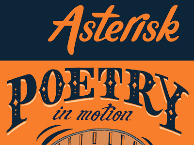 Magazine Cover Closeup asterisk cover illustration lettering magazine motion type typography zoetrope