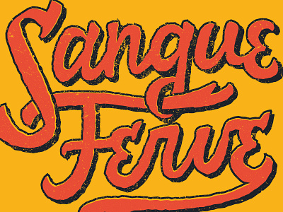 sangue ferve ferve lettering logo logotype sangue tshirt type typography