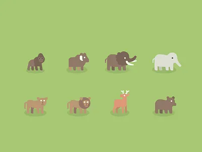 Animals I animals illustration landmark map mapbox picture book