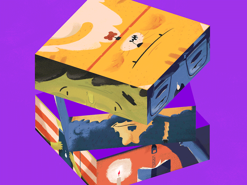 Google Cube GIF angry character color face gif google kitty routine