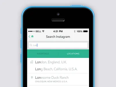 Location Search auto complete ios 7 location mobile revisal search