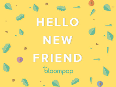 Hello New Friend flowers patterns