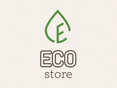 Eco store eco green leaf leaves logo