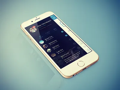 Grepple - iPhone 6 Application - Menu / List View app application icon ios iphone iphone 6 list mobile photo photography