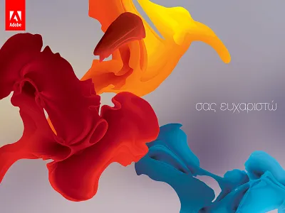 Adobe Max 2014 - σας ευχαριστώ 2014 adobe cards color colors colour colours fluid max note thank you