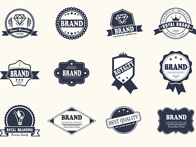 12 Logos & Badges Bundle brand bundle cloth exclusive fashion logo premium professional quality retro t shirt