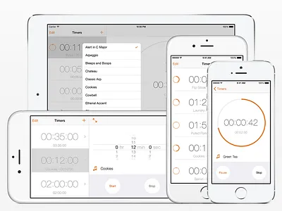 Timers 3 app ios 8 ipad iphone