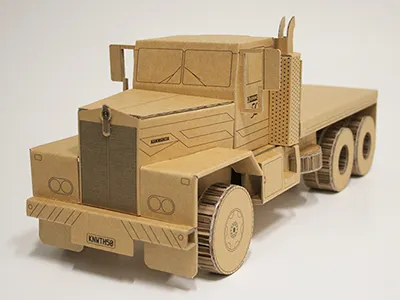 Kenworth, cardboard truck truck