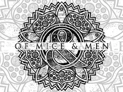 Flowerdala flower mandala stippling texture