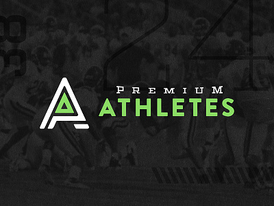 Premium Athletes Logo athletic green logo sports