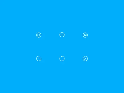 Icons delete handle list query refresh search update view