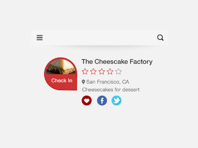 Checkin checkin merchant profile simple white