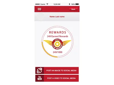 User Interface Gold app buttons design interface iphone responsive ui user vector