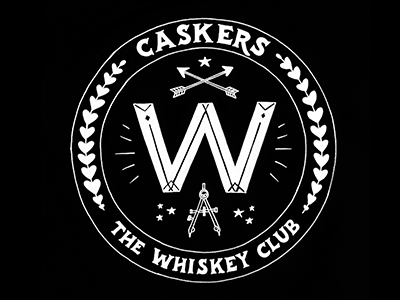Club Badge No. 1 badge illustration lettering pen and ink whiskey