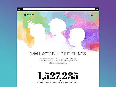Taylor Lynn - Landing Page children foundation hero landing taylor lynn watercolor