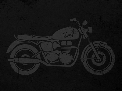 Triumph bonneville t100 black :) black bonneville illustration triumph