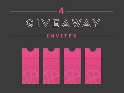 4 Dribbble Invites Giveaway draft dribbble giveaway indicius invite portfolio prospects