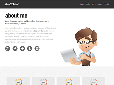 Portfolio Website css3 html5 javascript jquery php