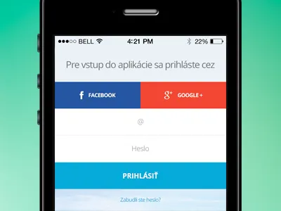 Login app flat login solid
