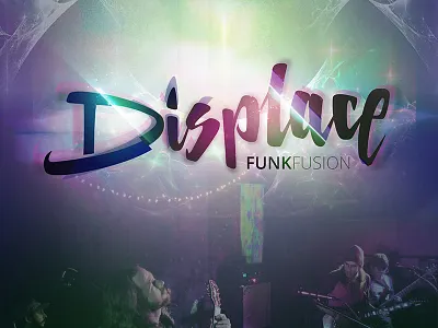 Displace Band Poster displace funk music poster