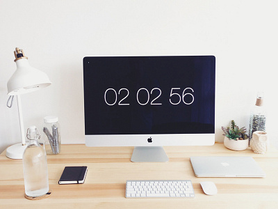 New Workspace desk home office padbury clock workspace