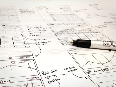 Dashboard Sketching brainstorming concept discovery reporting sketch thumbnail ui