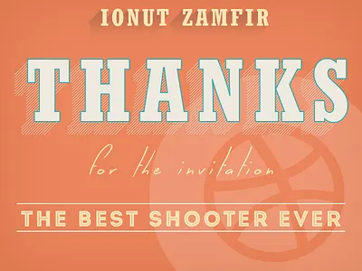 Thanks For Invitation dribbble graphic invitation ionuss ionut thanks vintage zamfir